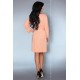 Луксозен халат в цвят праскова Natela