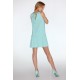 Ежедневна мини рокля в цвят мента Nixolna