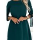 Елегантна рокля с връзки в зелен цвят 195-11 Елегантна рокля с връзки в зелен цвят 195-11