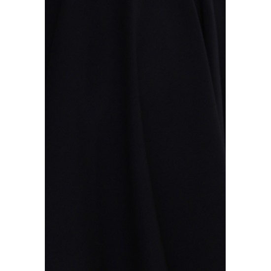 Елегантна асиметрична рокля в черен цвят 575-1 Елегантна асиметрична рокля в черен цвят 575-1