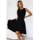 Елегантна асиметрична рокля в черен цвят 575-1 Елегантна асиметрична рокля в черен цвят 575-1