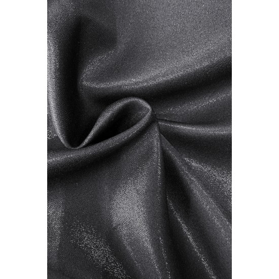 Разкроена миди рокля в черен цвят 348-10 Разкроена миди рокля в черен цвят 348-10