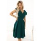 Разкроена миди рокля в зелено 348-11 Разкроена миди рокля в зелено 348-11
