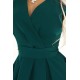 Разкроена миди рокля в зелено 348-11 Разкроена миди рокля в зелено 348-11