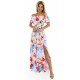 Елегантна рокля с флорални мотиви 194-5 Елегантна рокля с флорални мотиви 194-5