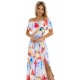 Елегантна рокля с флорални мотиви 194-5 Елегантна рокля с флорални мотиви 194-5