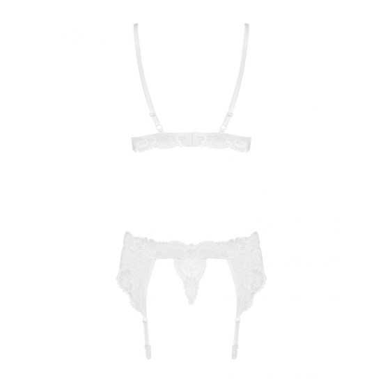 Секси комплект от три части в бяло 810-SEG-2