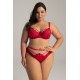 Полуподплатен сутиен в червено AV 2157