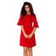 Червена рокля с разкроени ръкави 217-1 Червена рокля с разкроени ръкави 217-1