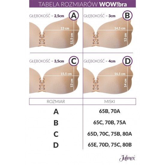 Сутиен със залепващи силиконови чашки WOW! Сутиен със залепващи силиконови чашки WOW!