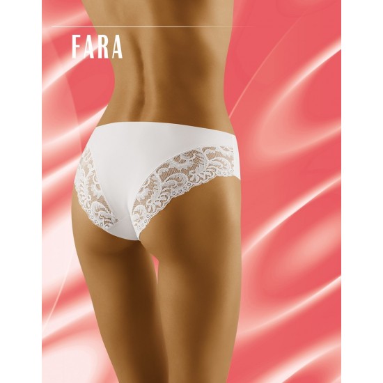 Бикини с дантела в бял цвят Fara