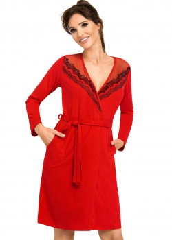 Jasmine стилен дамски халат червен Jasmine стилен дамски халат червен