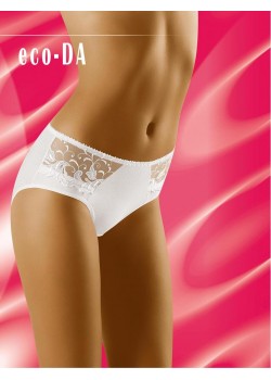 Бикини с висока талия в бяло Eco Da