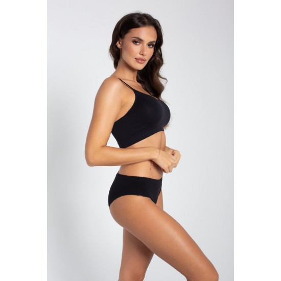 Безшевни бикини с висока талия, телесни