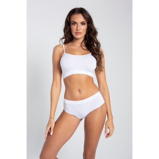 Безшевни бикини с висока талия, телесни