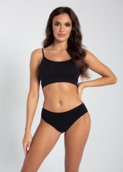 Безшевни бикини с висока талия, черни Безшевни бикини с висока талия, черни