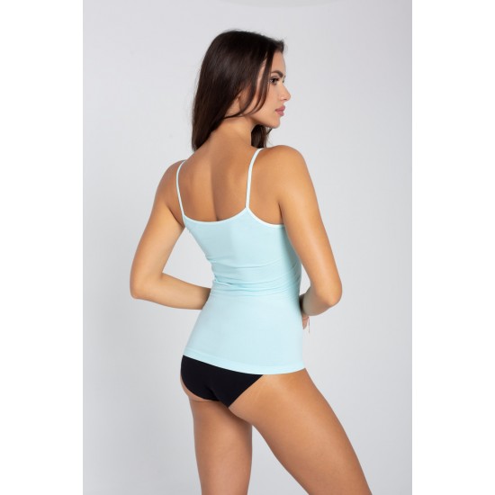 CAMISOLE 60DEN дамски потник, дънково син цвят