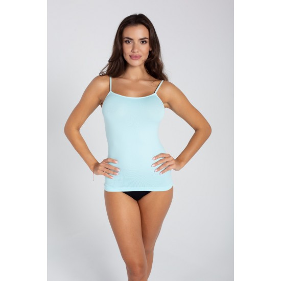 CAMISOLE 60DEN дамски потник, дънково син цвят