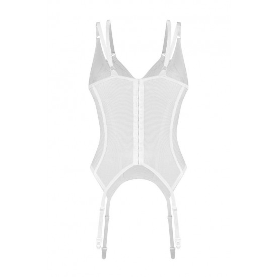 Секси корсет в бял цвят ARROWEL