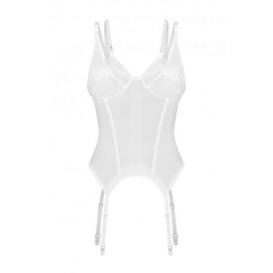 Секси корсет в бял цвят ARROWEL