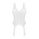 Секси корсет в бял цвят ARROWEL