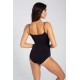 Дамско боди тип потник в черно Дамско боди тип потник в черно
