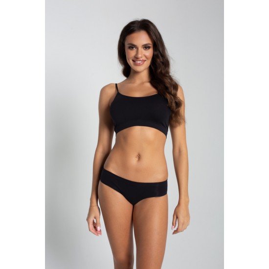 Дамски безшевни бикини с ниска талия, телесен цвят