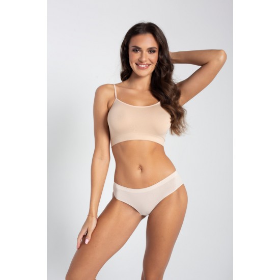 Дамски безшевни бикини с ниска талия, черни