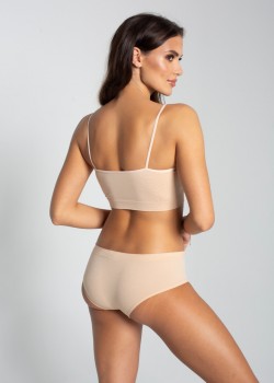 Mimi Дамски безшевни бикини с ниска талия, телесен цвят