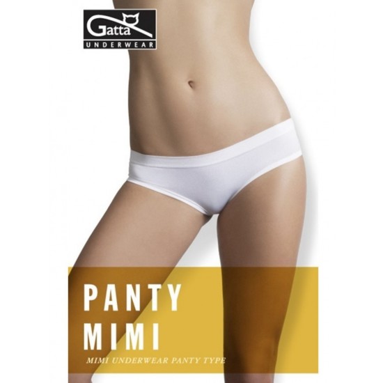 Mimi Дамски безшевни бикини с ниска талия, бели Mimi Дамски безшевни бикини с ниска талия, бели