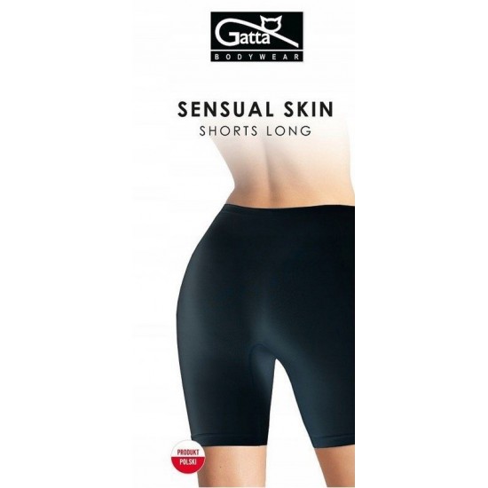 Long Sensual Skin Безшевни дълги шорти в черно Long Sensual Skin Безшевни дълги шорти в черно