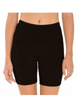 Long Sensual Skin Безшевни дълги шорти в черно