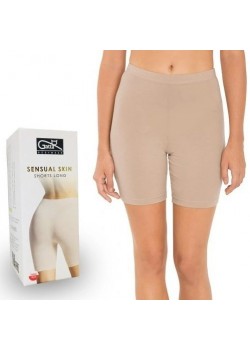 Long Sensual Skin Безшевни дълги шорти в телесен цвят