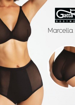 Дамски бикини с висока талия с оформящ ефект, черни