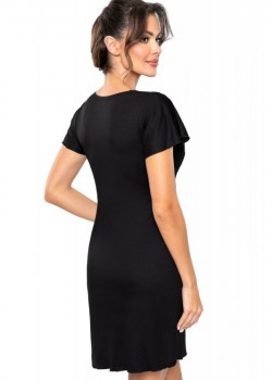 Luiza нощница с дантела в черен цвят Luiza нощница с дантела в черен цвят