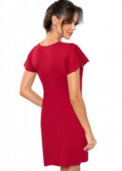 Luiza нощница с дантела в цвят бордо Luiza нощница с дантела в цвят бордо