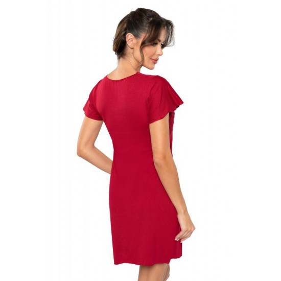 Luiza нощница с дантела в цвят бордо Luiza нощница с дантела в цвят бордо