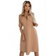 SANDY 286-8 Елегантна рокля в цвят мока SANDY 286-8 Елегантна рокля в цвят мока