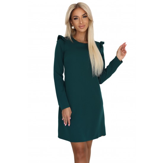 NELL 264-2 Ежедневна рокля в зелен цвят NELL 264-2 Ежедневна рокля в зелен цвят