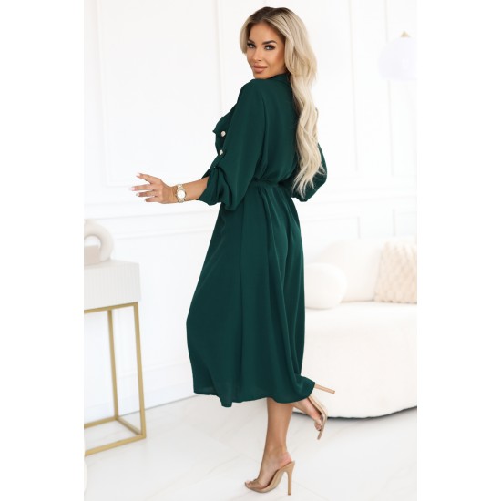 531-7 Рокля тип риза в зелено 531-7 Рокля тип риза в зелено