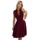 573-4 Разкроена рокля с цип в бордо 573-4 Разкроена рокля с цип в бордо