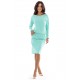 189-12 Дамска рокля с дълги ръкави в цвят мента 189-12 Дамска рокля с дълги ръкави в цвят мента