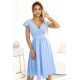 425-12 Елегантна рокля в светлосин цвят 425-12 Елегантна рокля в светлосин цвят