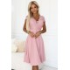381-6 Елегантна рокля от шифон в розово