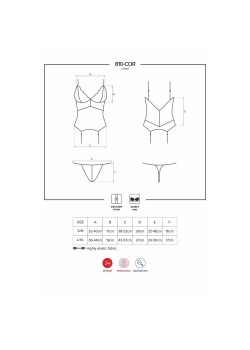 Корсет и прашки в черен цвят 810-COR-1 Корсет и прашки в черен цвят 810-COR-1