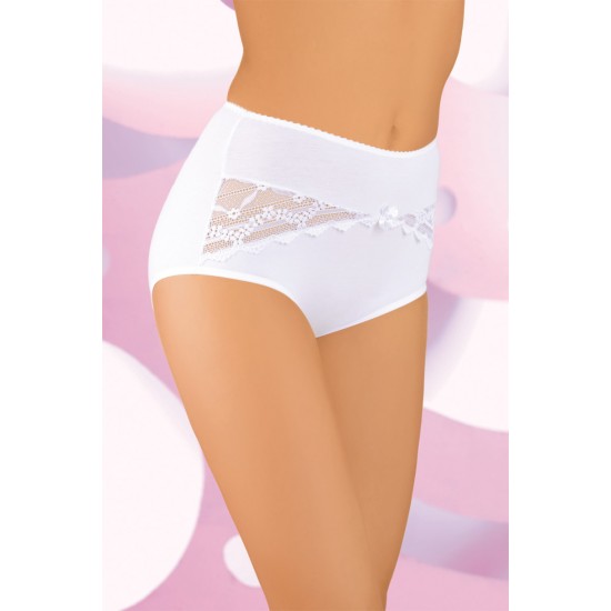 Бели бикини с висока талия в големи размери BBL004 Бели бикини с висока талия в големи размери BBL004