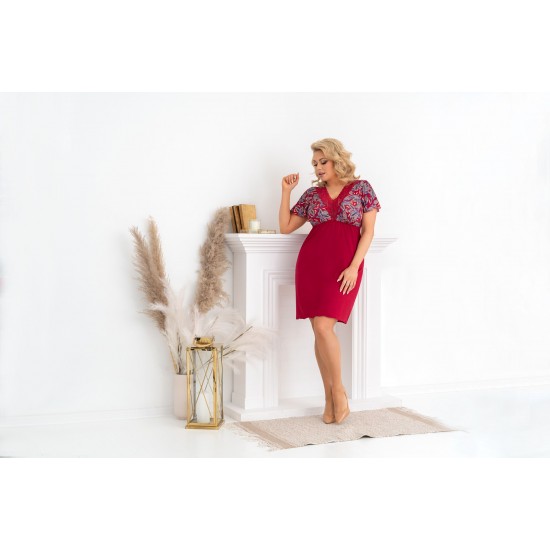 Нощница Koszulka-Rita-Plus-Burgund-Burgundowy