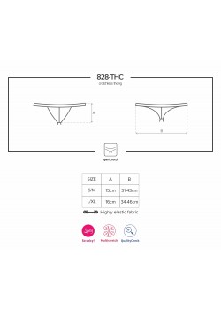 Дамски черни прашки с отворено дъно 828-THC-1 Дамски черни прашки с отворено дъно 828-THC-1