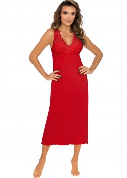 Нощница Koszulka-Kristina-Long-Red-Red Нощница Koszulka-Kristina-Long-Red-Red