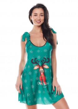 Секси нощница Koszulka-Aster-Green-Green Секси нощница Koszulka-Aster-Green-Green